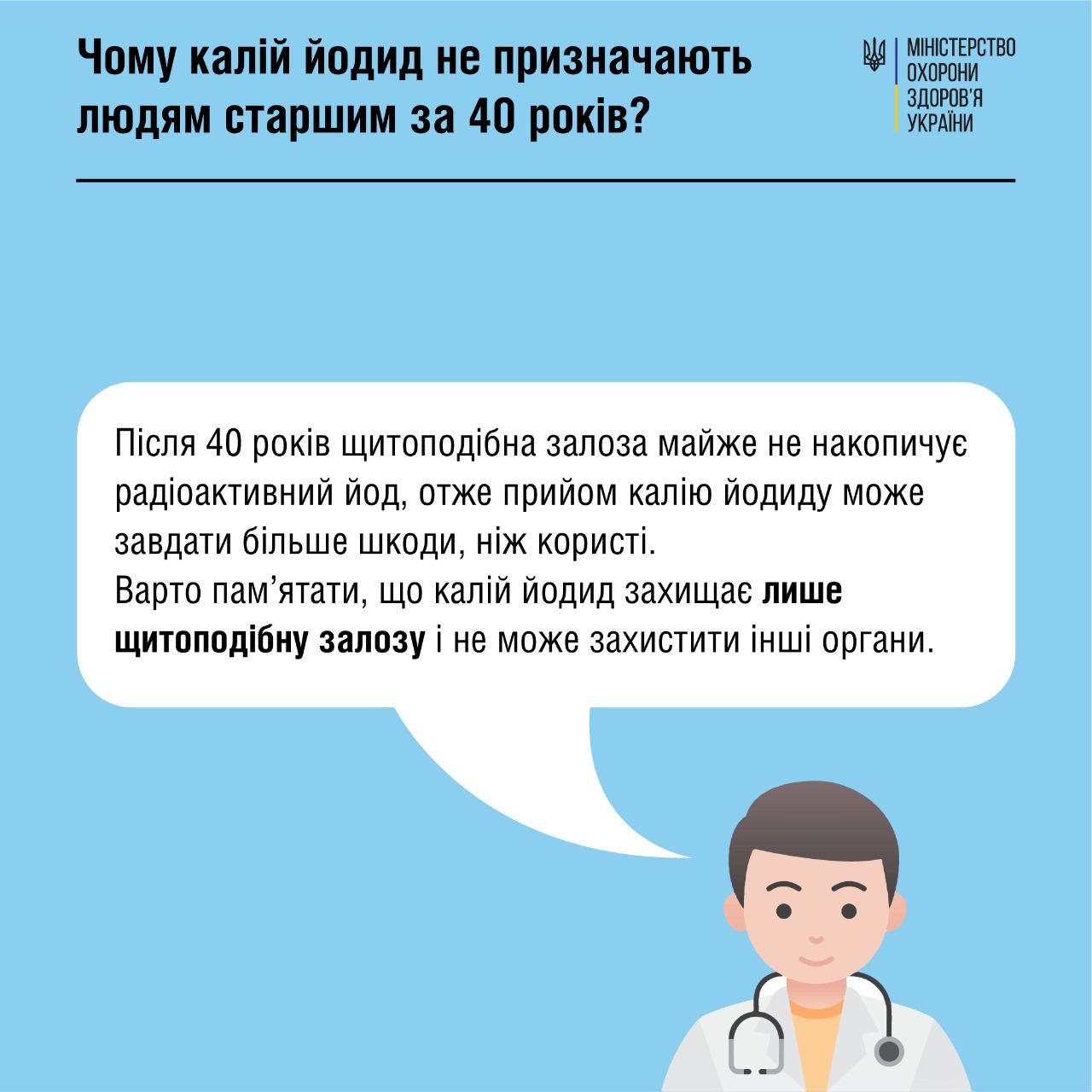 8 відповідей на запитання щодо йодної профілактики