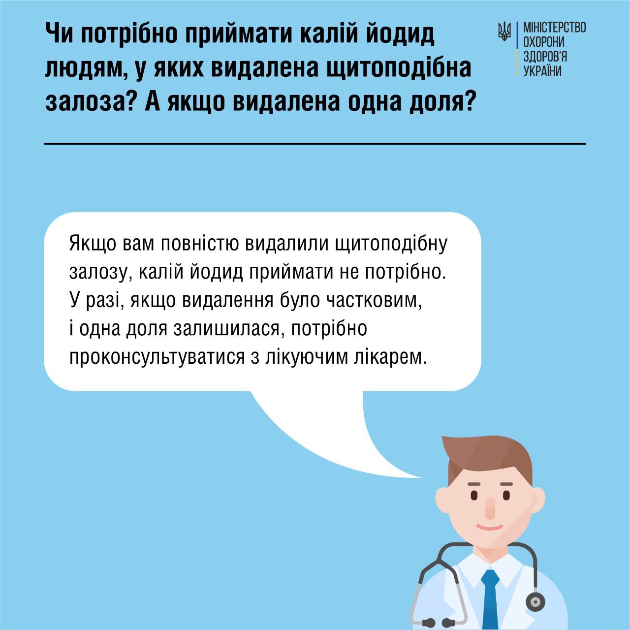 8 відповідей на запитання щодо йодної профілактики
