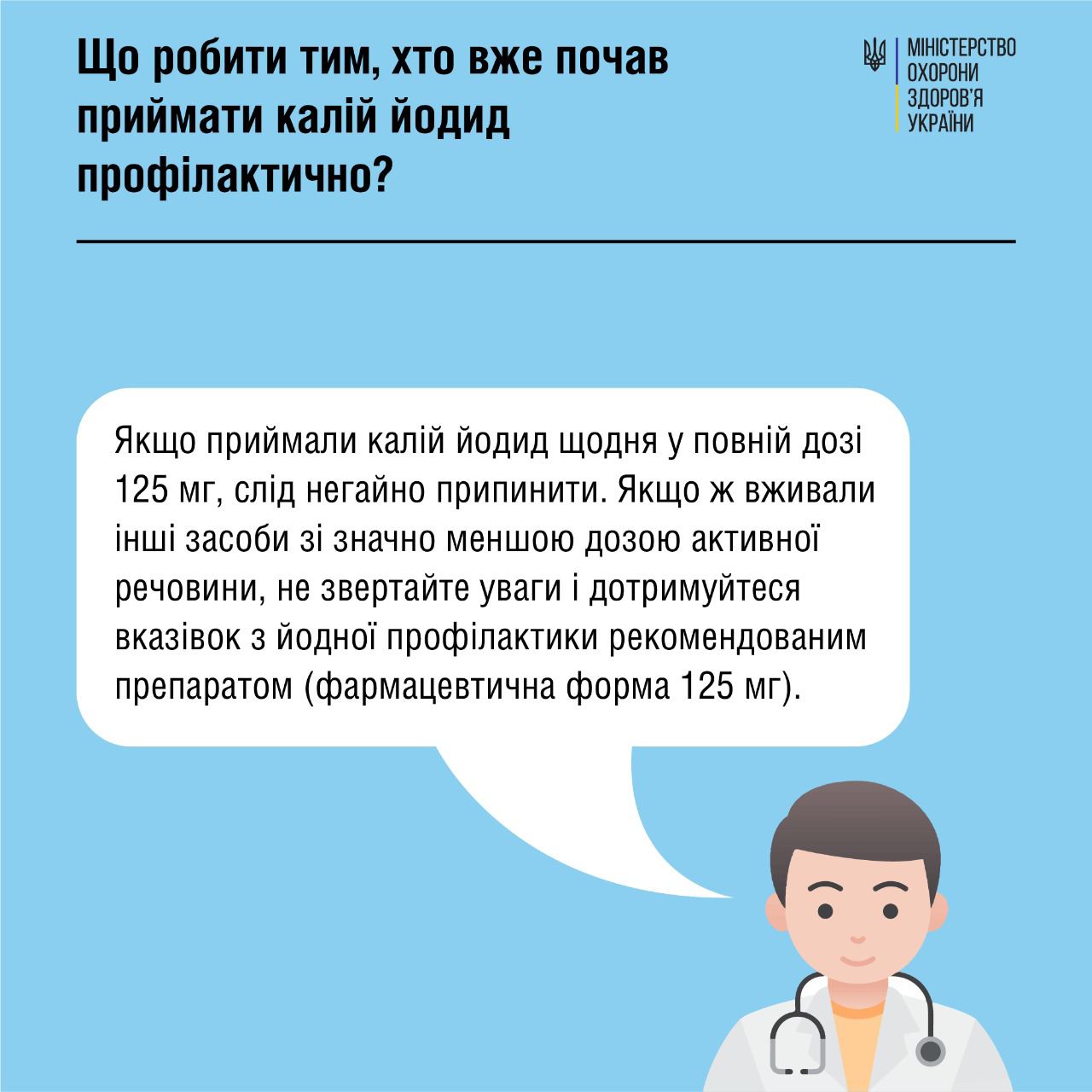8 відповідей на запитання щодо йодної профілактики